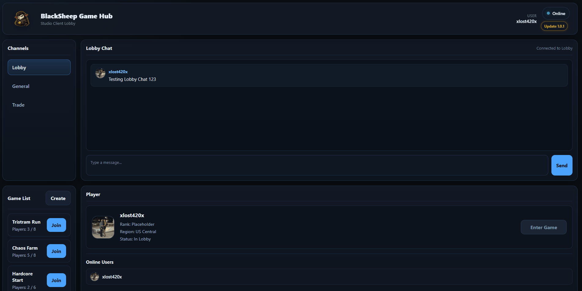 BlackSheep Game Hub Preview